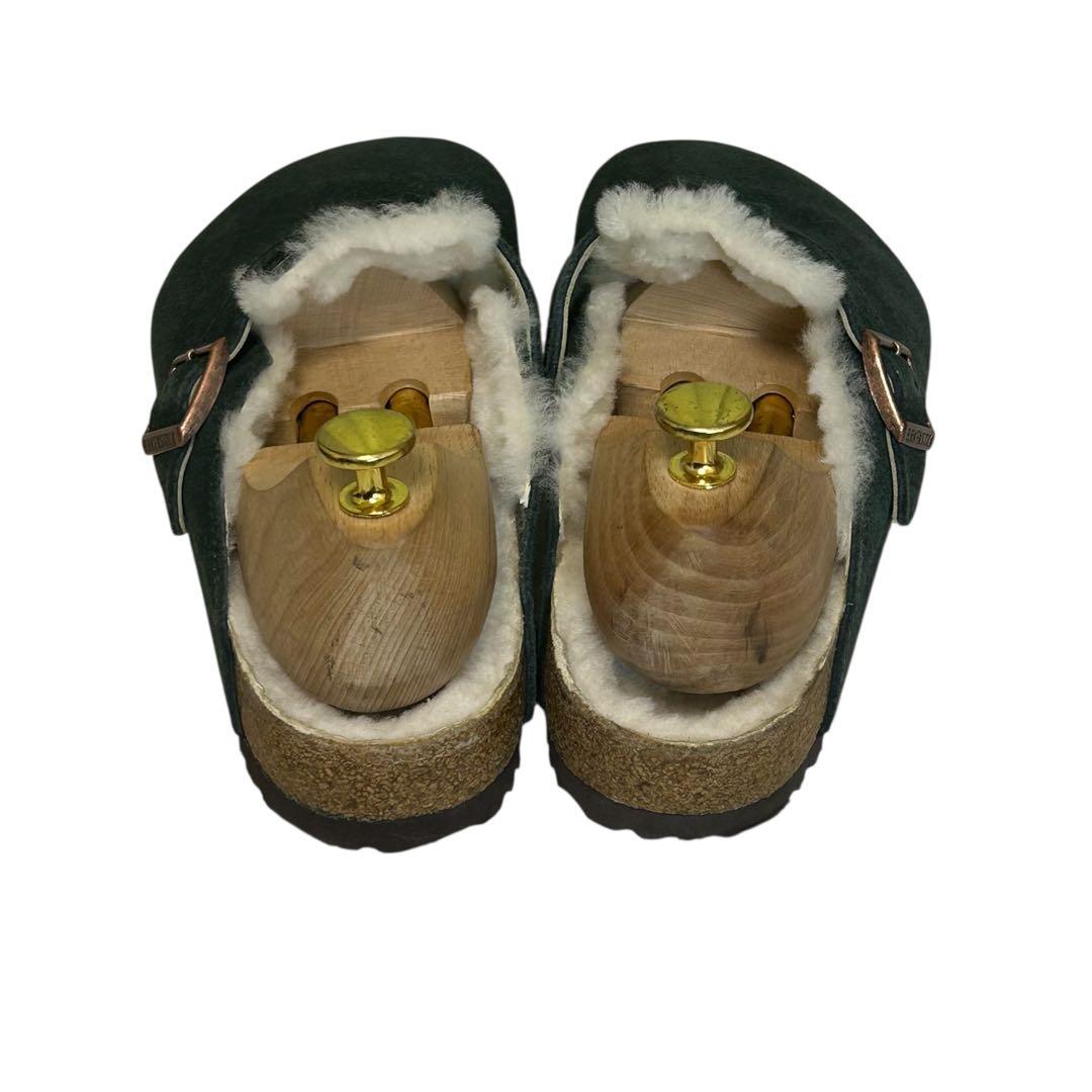 hariio ビルケンシュトック ボストン シアリング ボアグリーン