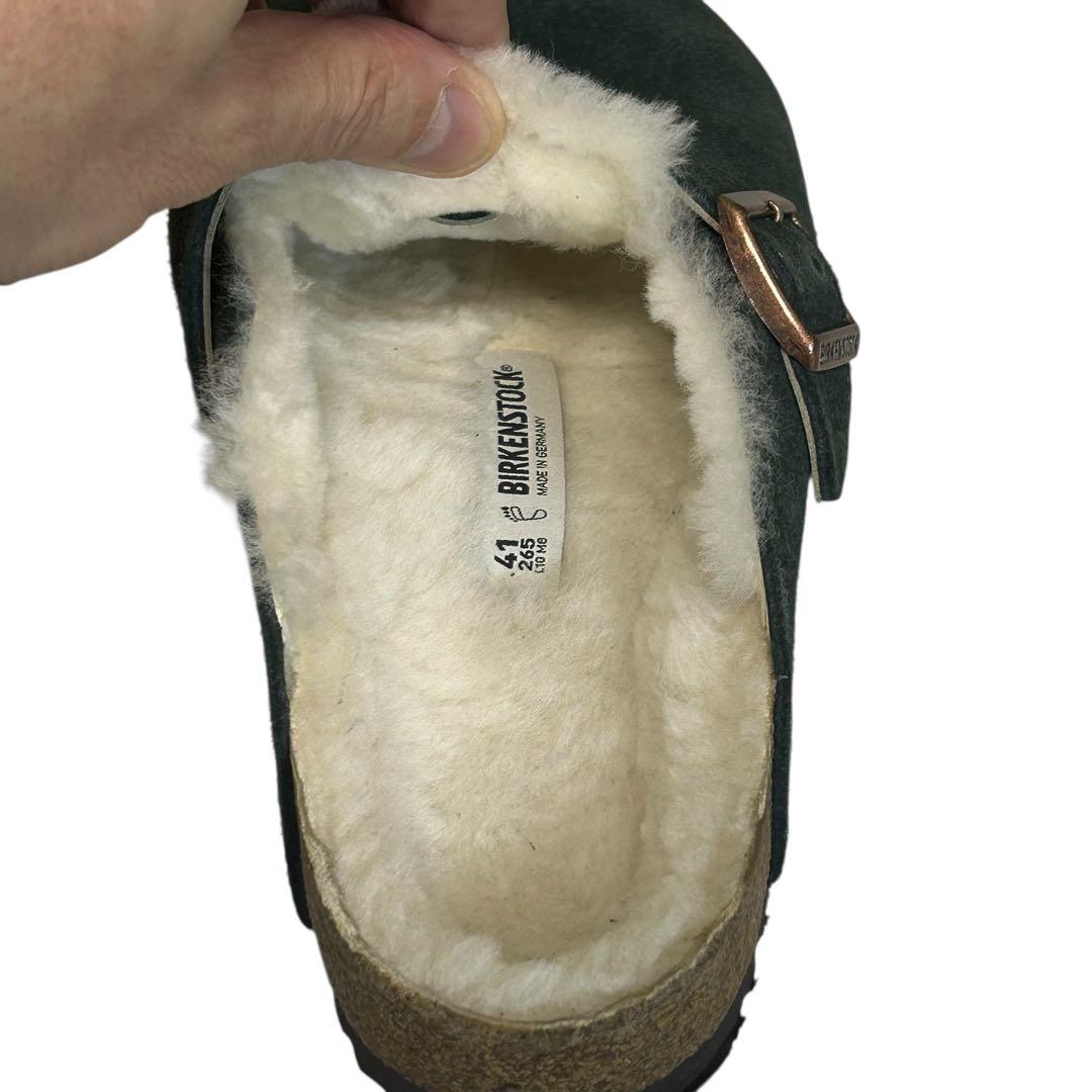 hariio ビルケンシュトック ボストン シアリング ボアグリーン