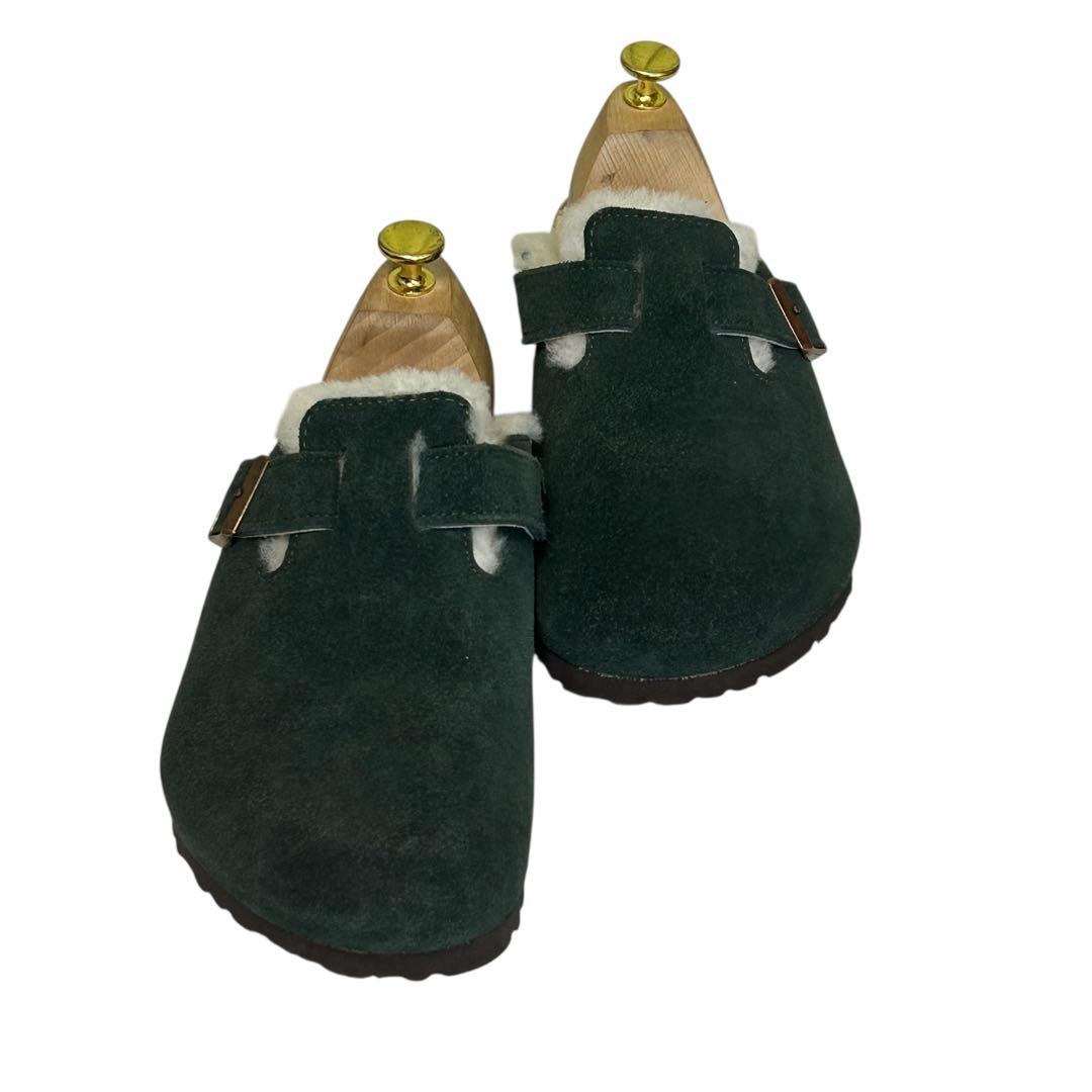 hariio ビルケンシュトック ボストン シアリング ボアグリーン