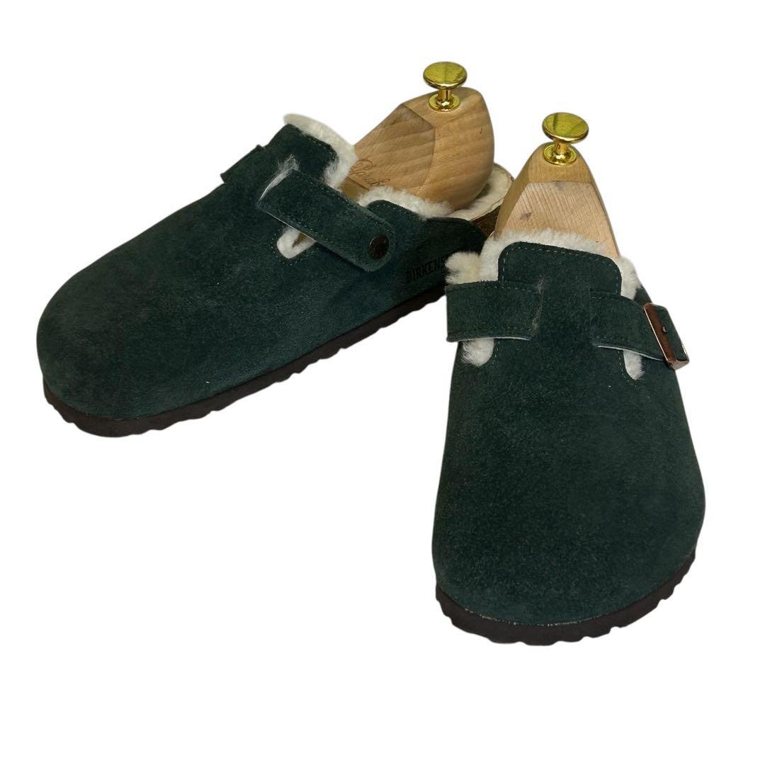 hariio ビルケンシュトック ボストン シアリング ボアグリーン