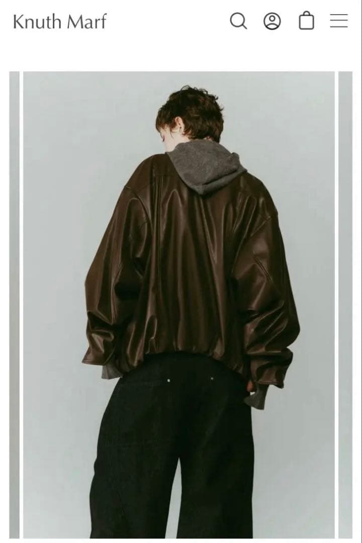 ジャケット・アウター KnuthMarf - voluminous leather jacket