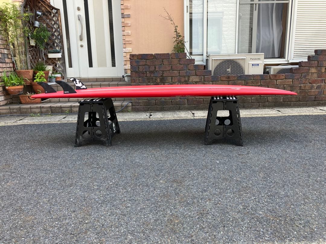 higesan サーフボード8’0フィート（レット＆ホワイトツートン）