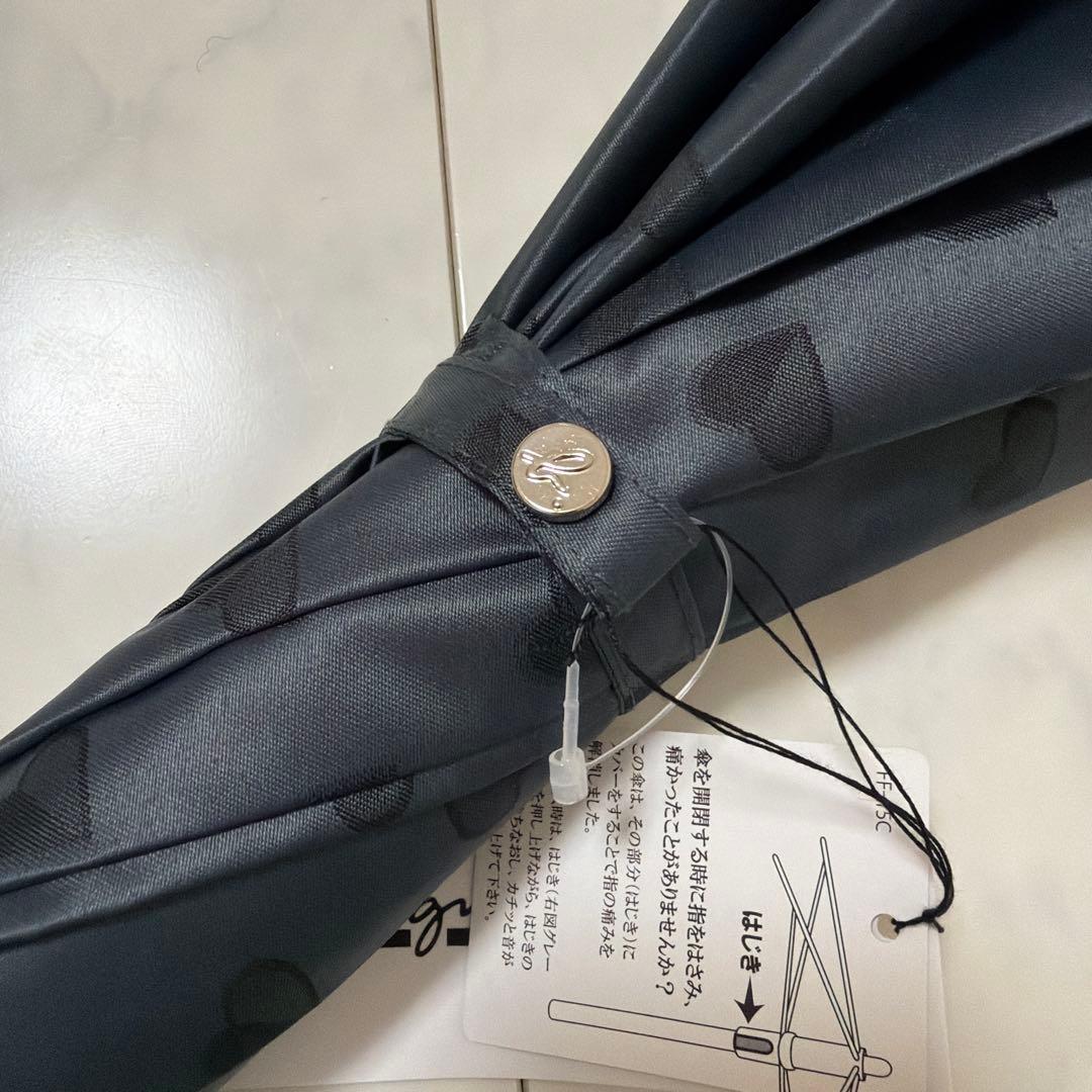 【新品未使用】agnes b. アニエスべー 長傘 雨傘 ハート柄 ブラック