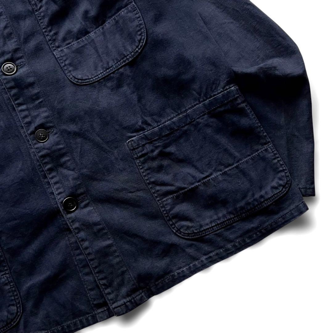 70sユーロワークカバーオール/ヘリンボーンブラック