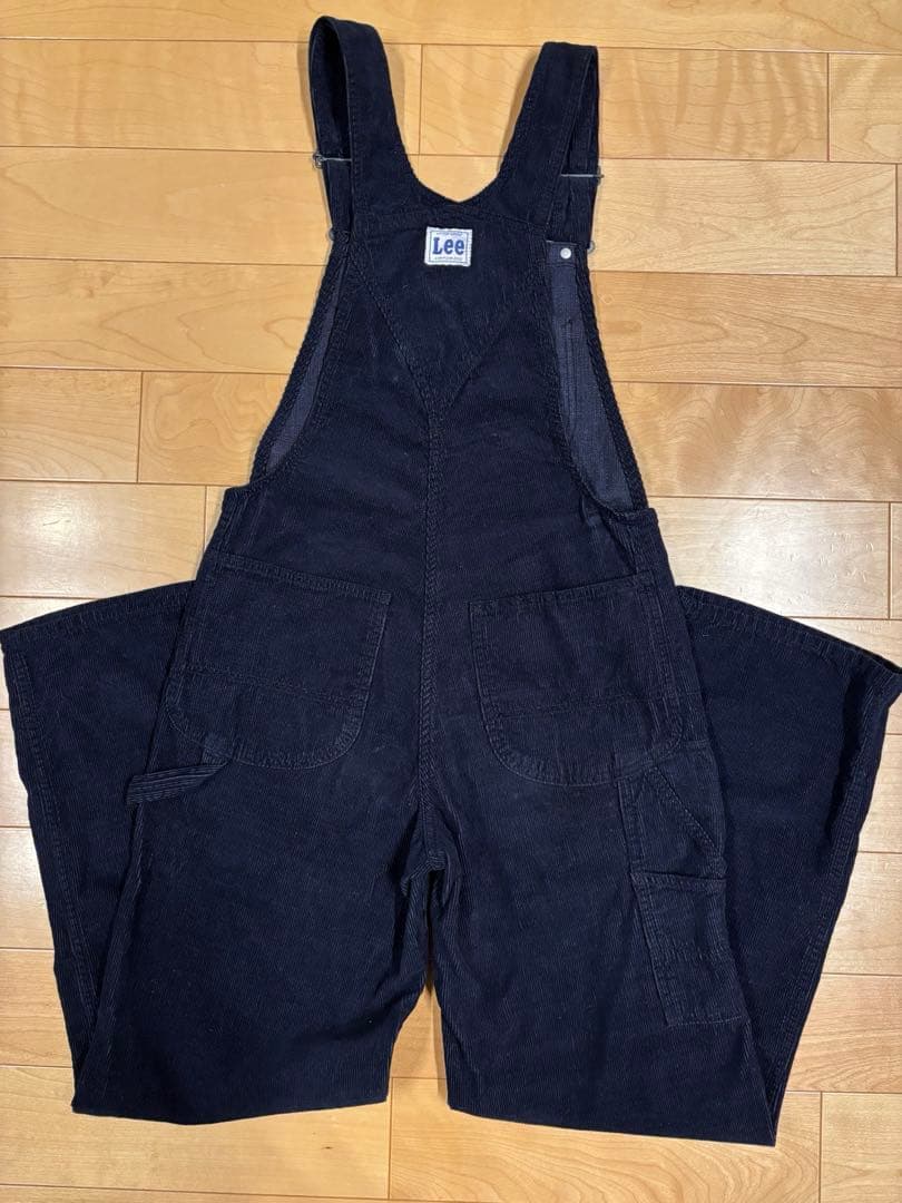 ea　 Lee ネイビー コーデュロイ サロペット　レディース