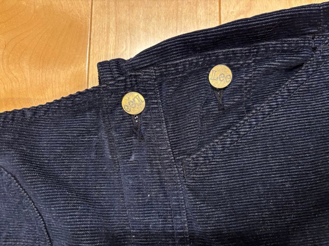 ea　 Lee ネイビー コーデュロイ サロペット　レディース