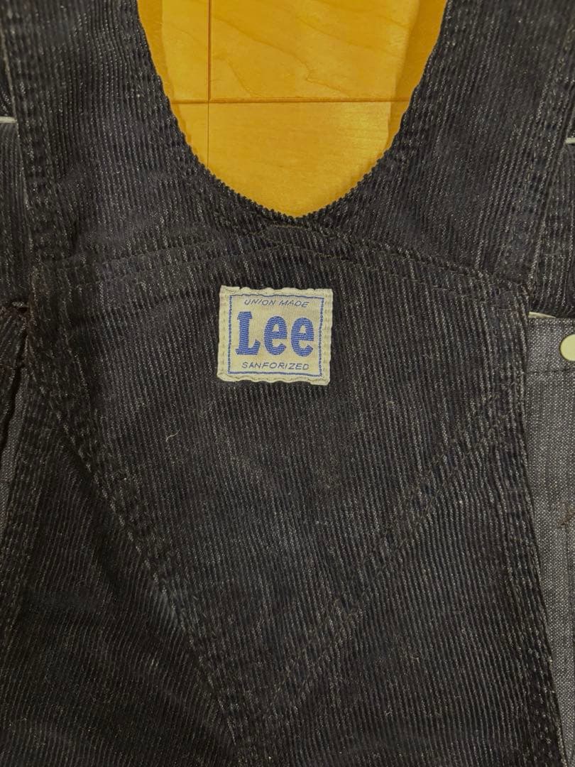 ea　 Lee ネイビー コーデュロイ サロペット　レディース