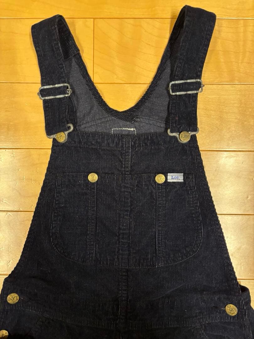 ea　 Lee ネイビー コーデュロイ サロペット　レディース