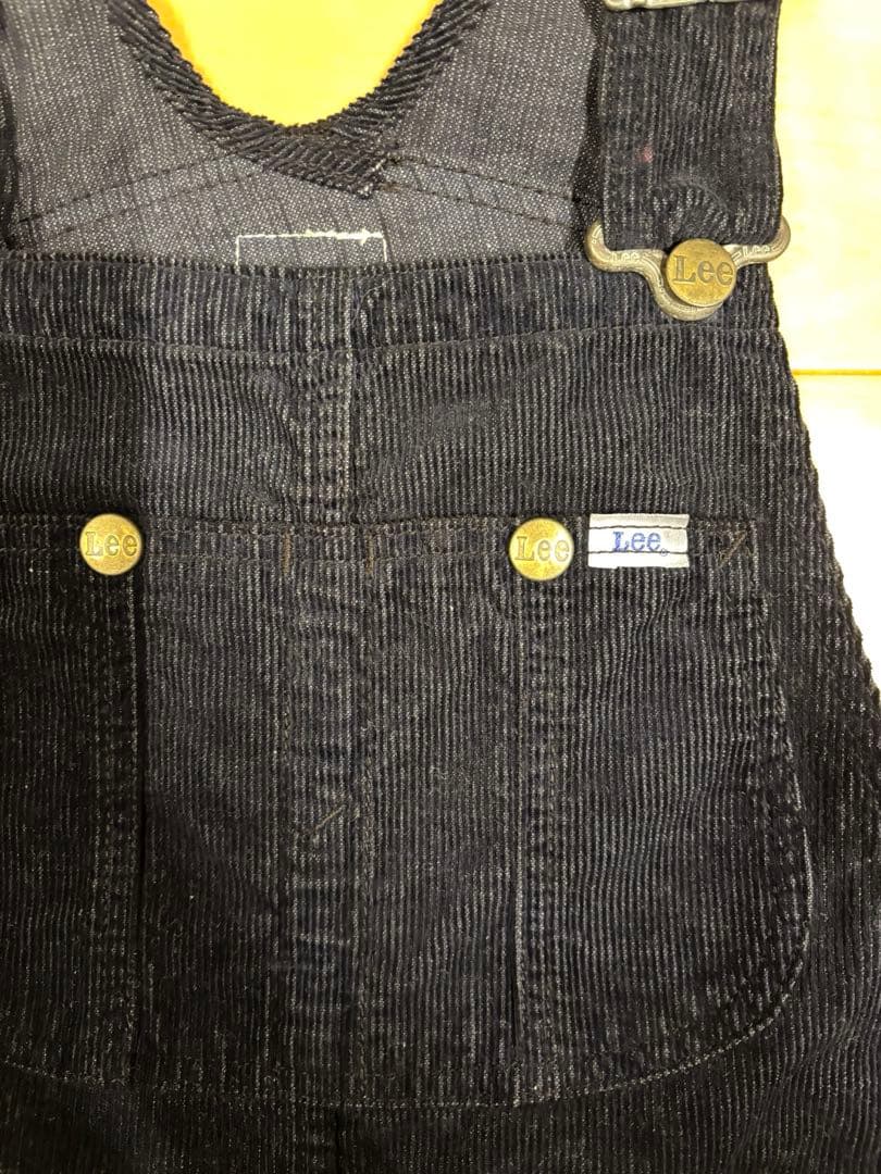 ea　 Lee ネイビー コーデュロイ サロペット　レディース