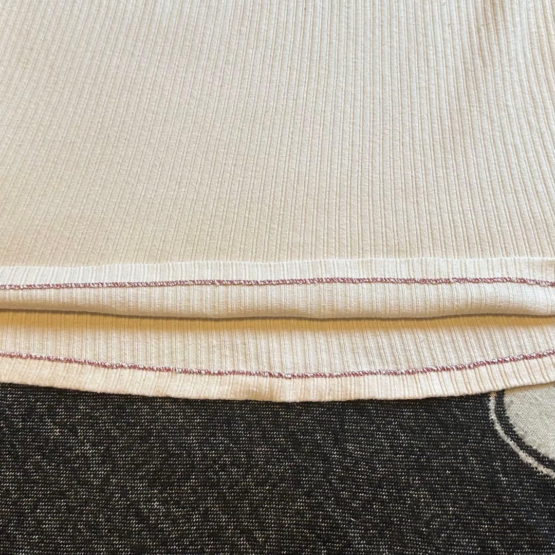 50s スウェーデン軍 ビンテージ ユーロ サーマル 長袖 白Tシャツ