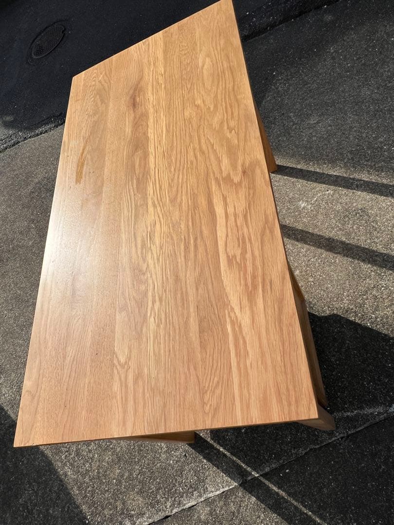 無印良品 学習机 木製デスク オーク材　1