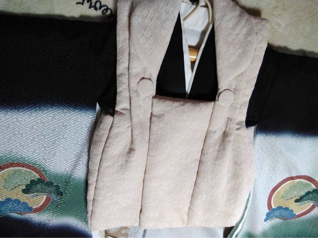 男の子用・3歳向け・表側正絹・お被覆とお着物のセット