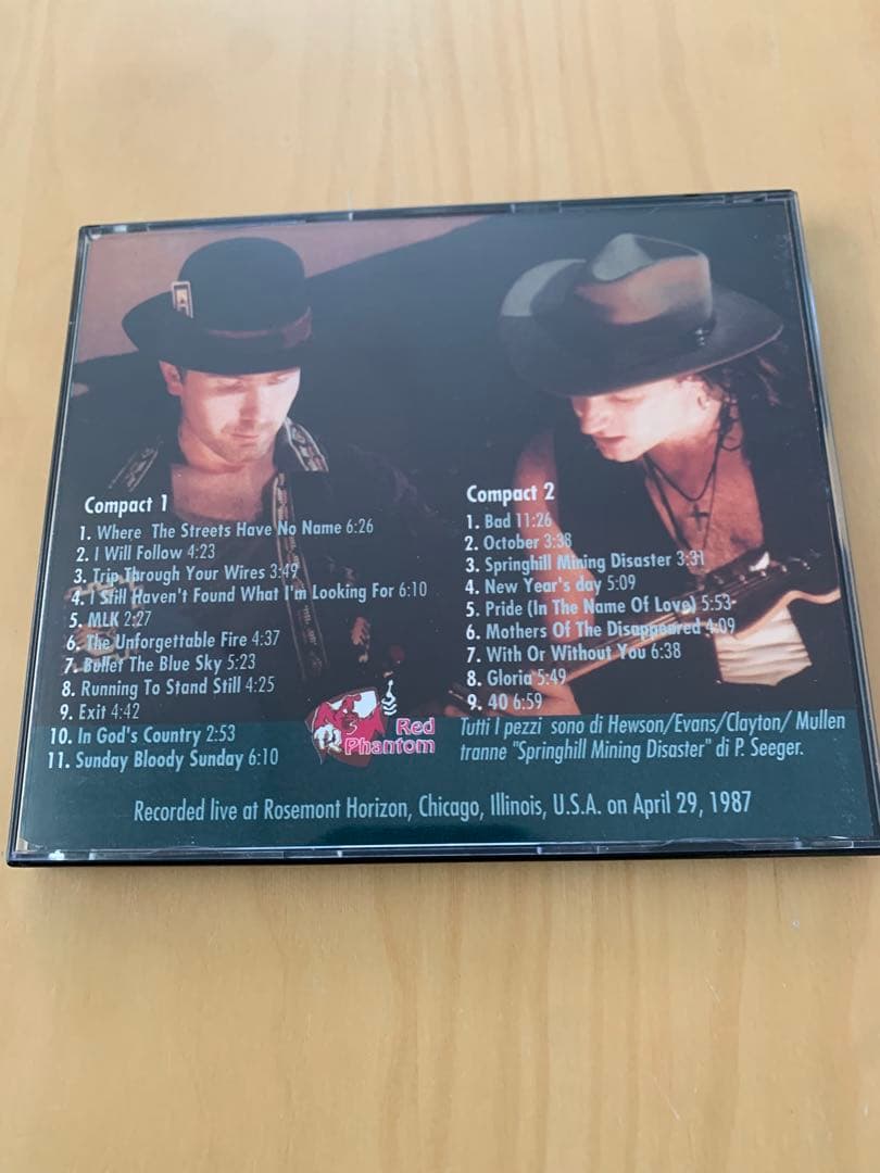 洋楽 U2 ROCK'S HOTTEST TICKET 1987LIVE 2CD