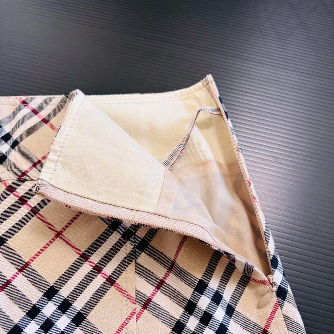 バーバリーブルーレーベル　ノバチェック　ミニスカート