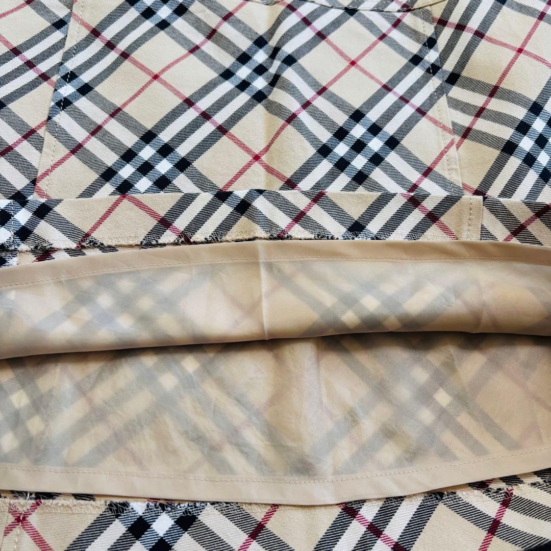 バーバリーブルーレーベル　ノバチェック　ミニスカート