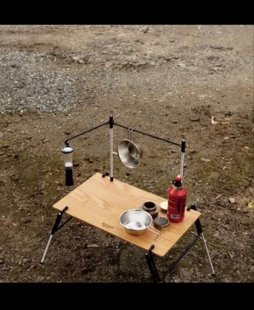 折りたたみ式木製アウトドアテーブル