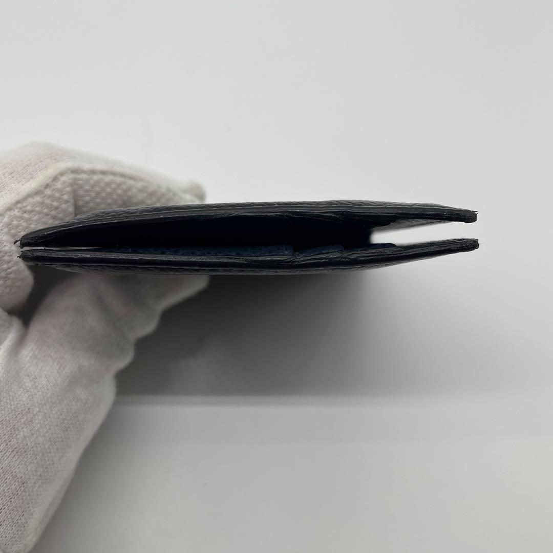 PRADA プラダ マネークリップ 折り財布 ロゴ金具 ブラック ネイビー