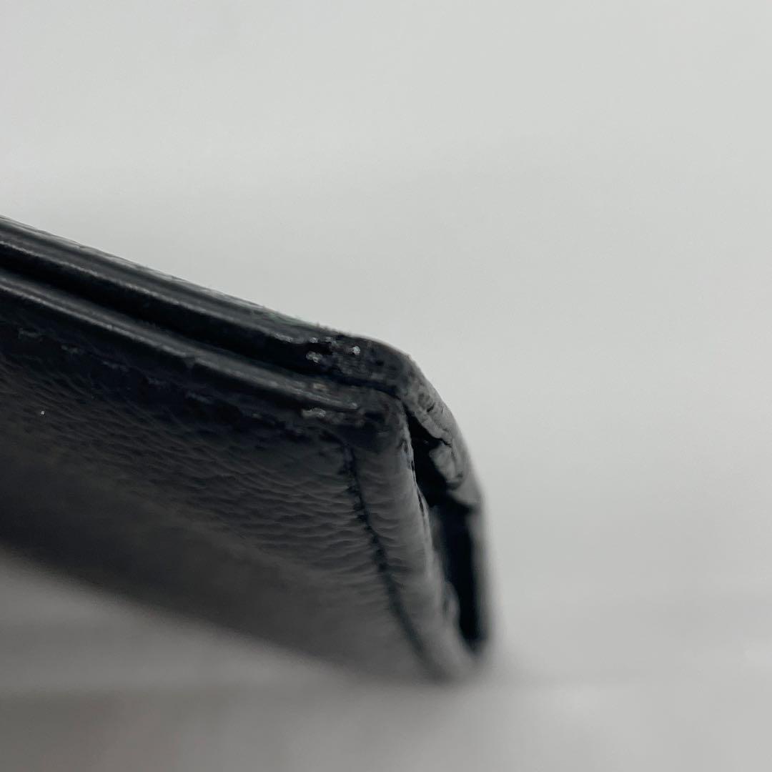 PRADA プラダ マネークリップ 折り財布 ロゴ金具 ブラック ネイビー