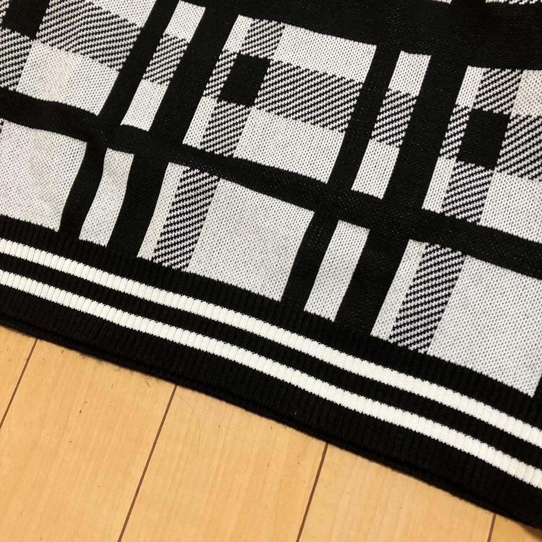 PEARLY GATES パーリーゲイツ　ニット　セーター　白黒　サイズ6