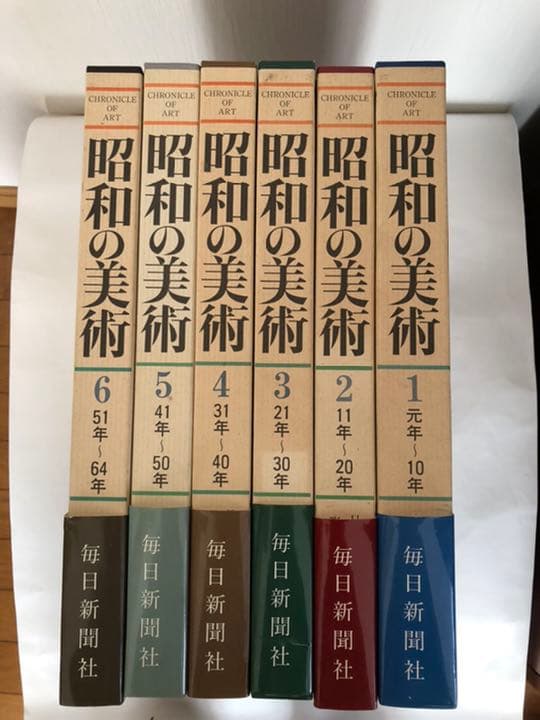 昭和の美術　1〜6巻　昭和元年〜昭和64年