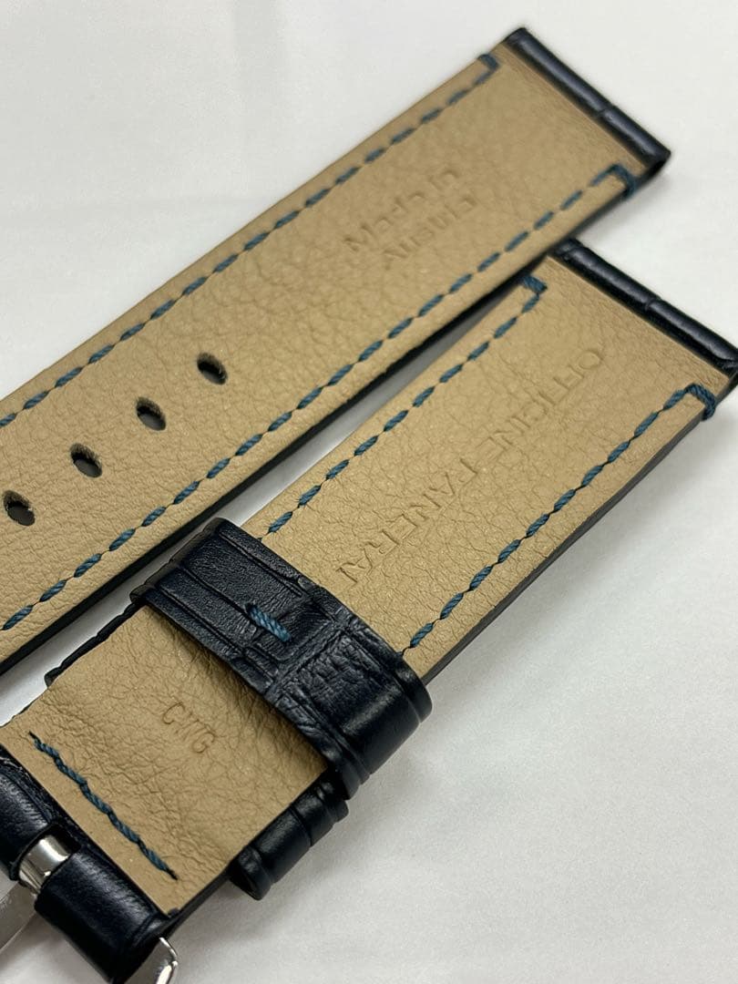 パネライ 未使用 純正 ベルト 尾錠 クロコベルト 22mm バンド ストラップ