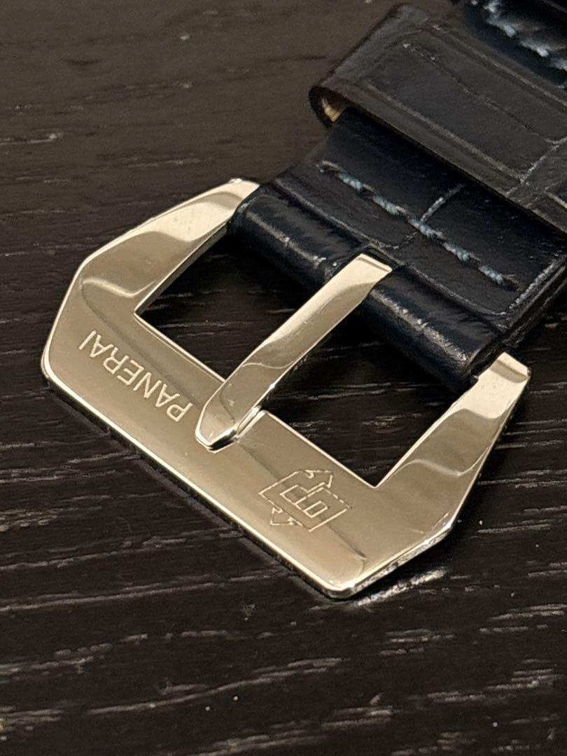 パネライ 未使用 純正 ベルト 尾錠 クロコベルト 22mm バンド ストラップ