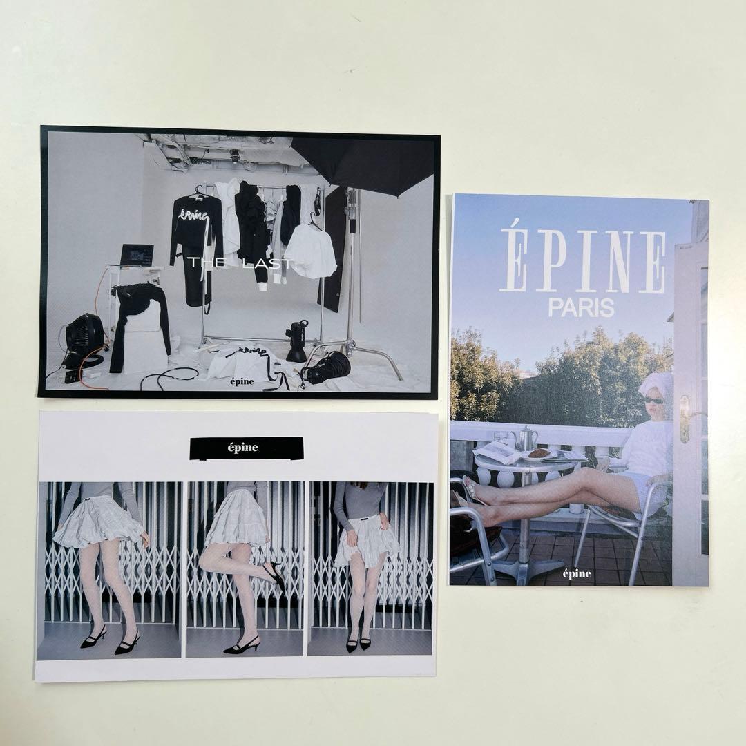 エピヌ basic jacket brown ＋ ポストカード3枚、ショッパー