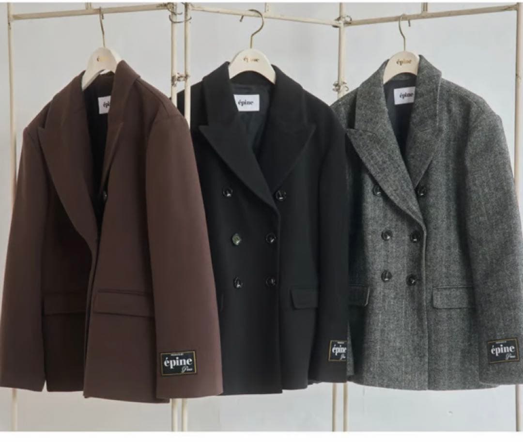 エピヌ basic jacket brown ＋ ポストカード3枚、ショッパー