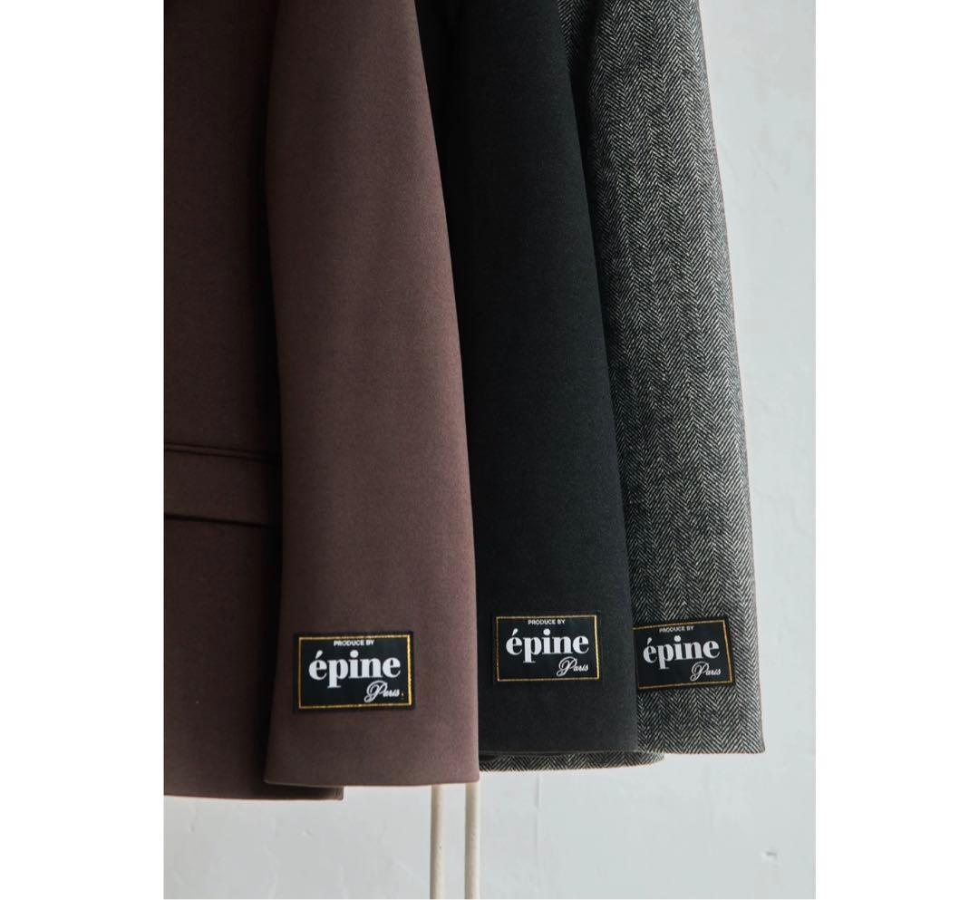 エピヌ basic jacket brown ＋ ポストカード3枚、ショッパー