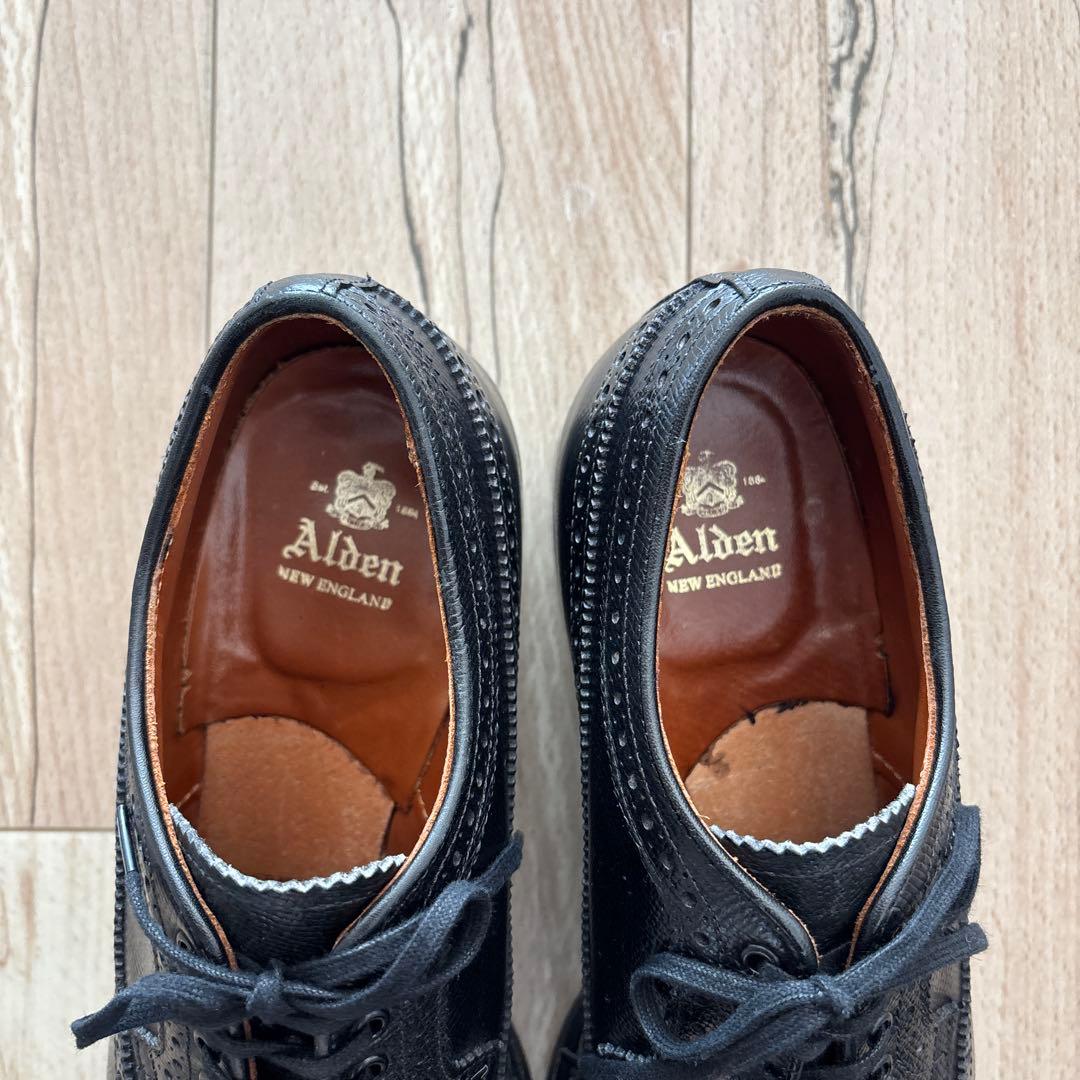 靴 Alden 58711 Wingtip Calf 8D