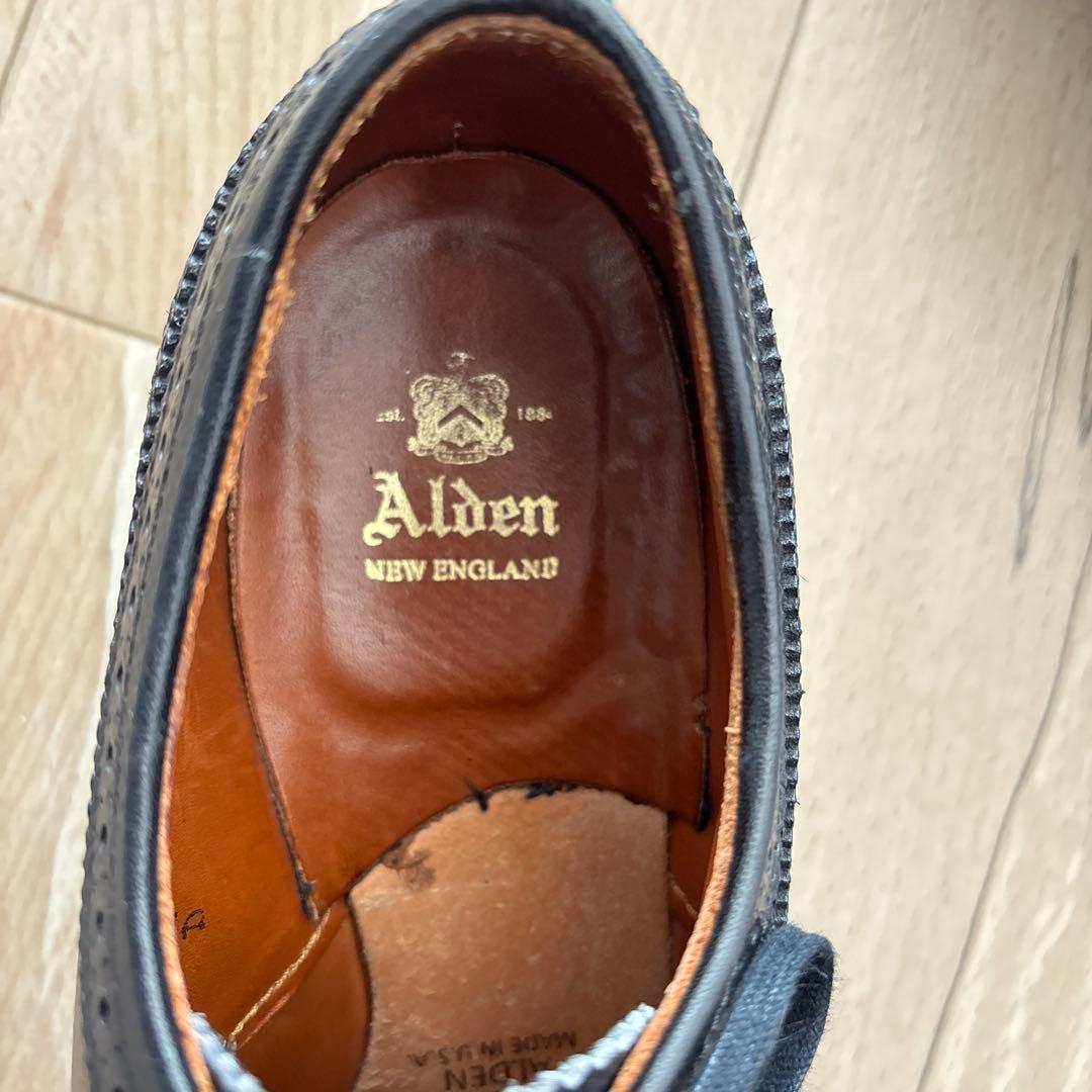 靴 Alden 58711 Wingtip Calf 8D