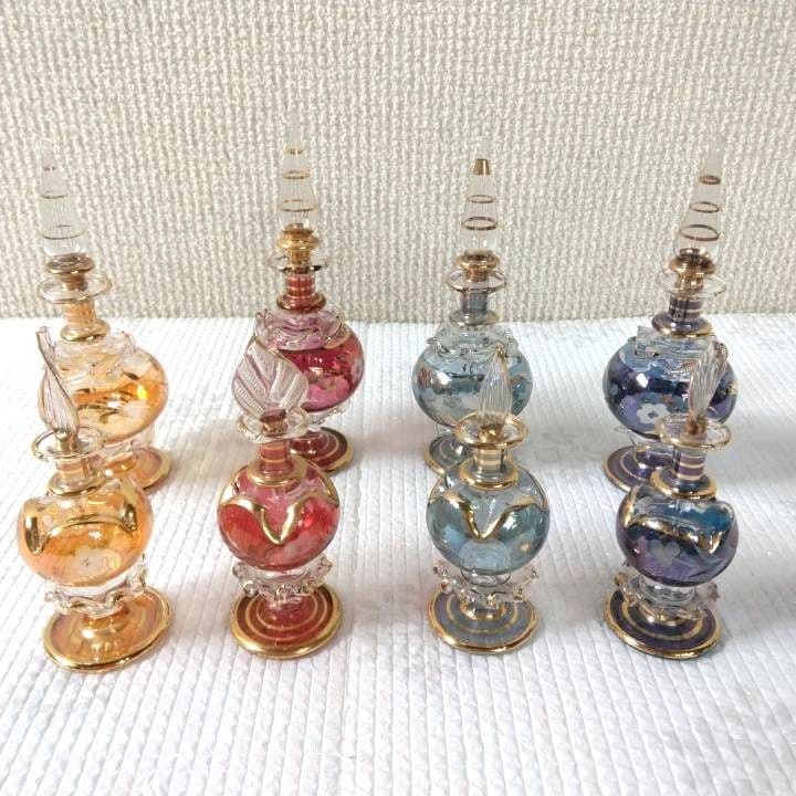 エジプトガラス　香水瓶　香油入れ　おまとめ15点セット