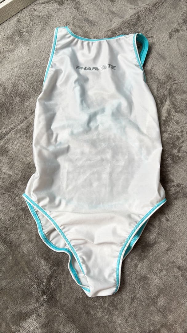 パルフェット レーシングスイムウェア ホワイト×ライトブルー Lサイズ 競泳水着
