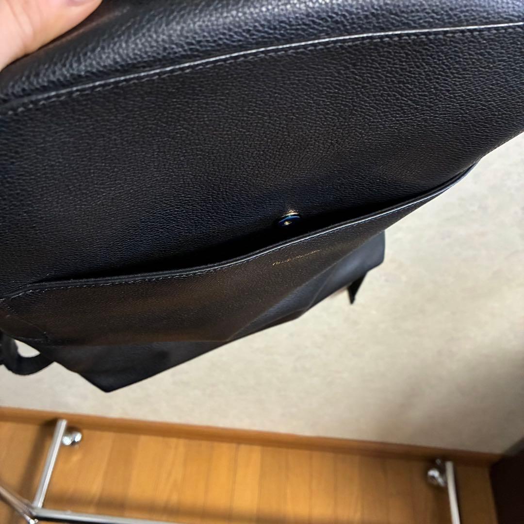 ポールスミス　レザー ブラック バックパック