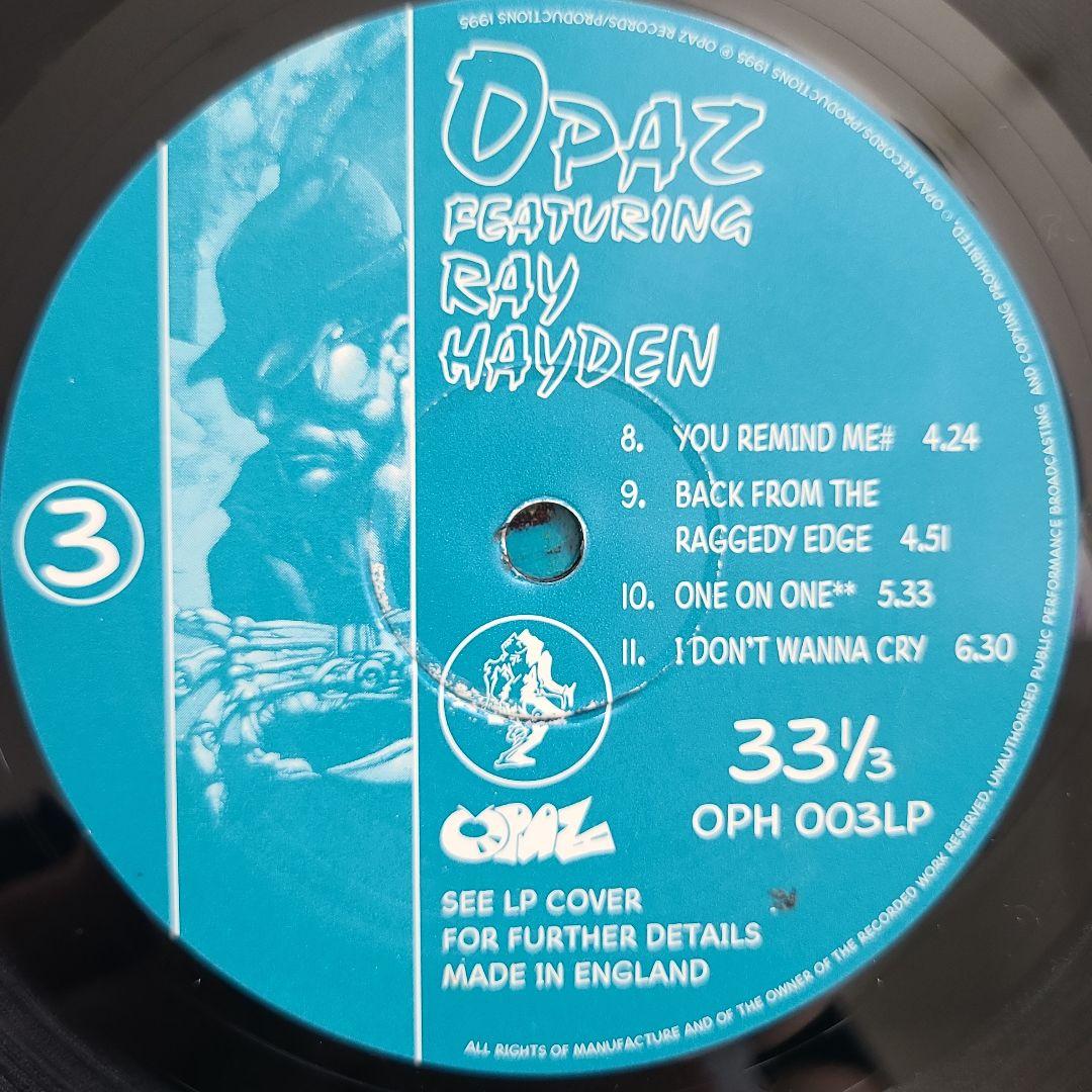 ★ＵＫオリジナル盤★ＯＰＡＺfeatＲＡＹ ＨＡＹＤＥＮ見開きジャケット２ＬＰ