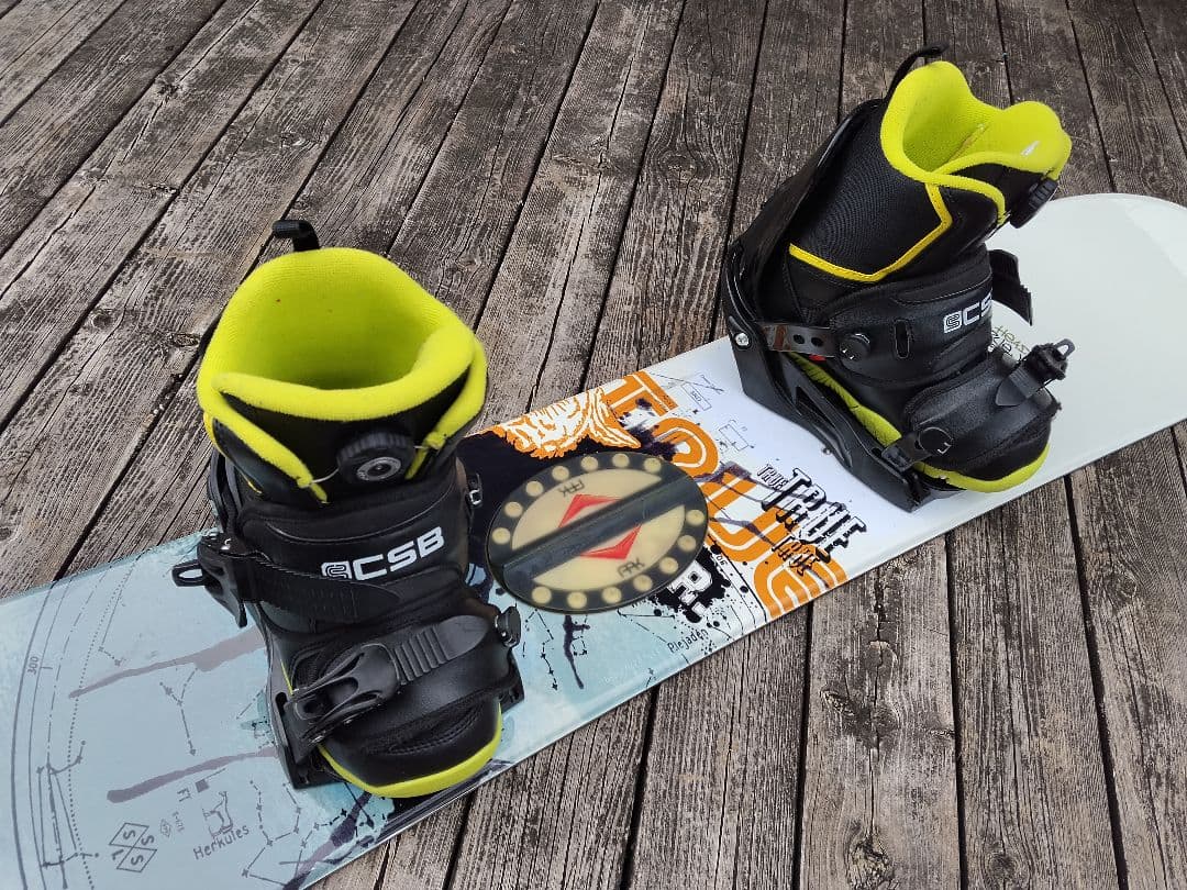 子供用スノーボード 3点セット HEAD 115 ビン BOAブーツ 21～22