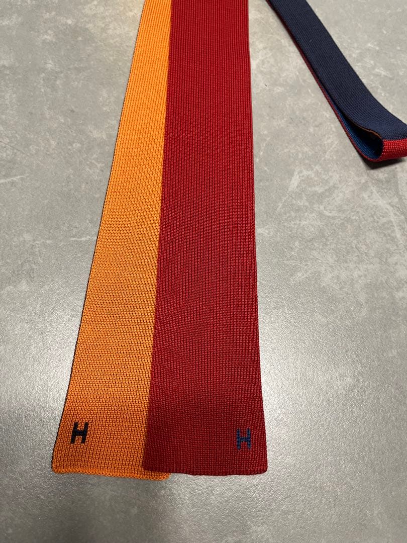 HERMES 4way リバーシブルニットタイ