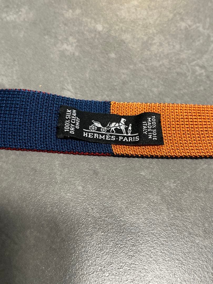 HERMES 4way リバーシブルニットタイ