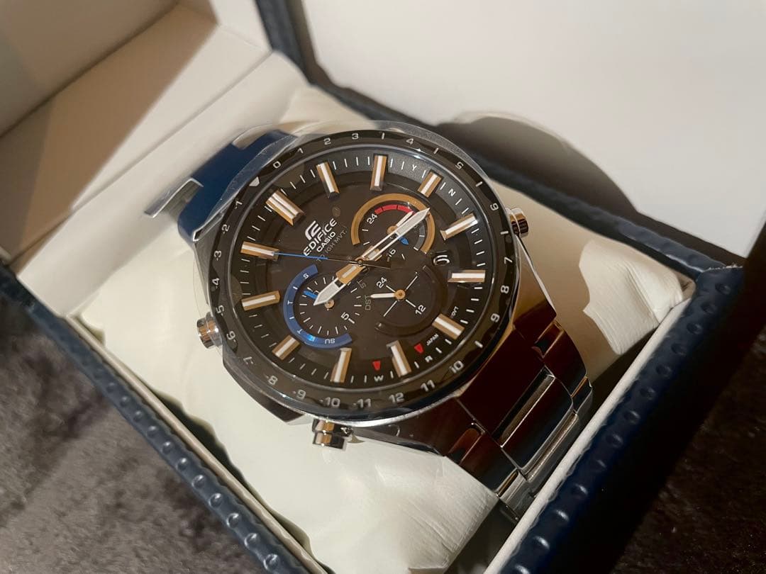 値下げ中◯CASIO エディフィス5178＊JA ソーラー腕時計　箱付き取説付き