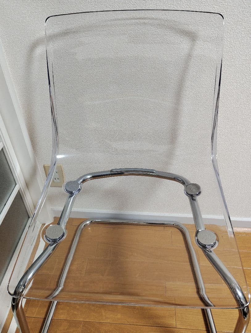 【みさとさま】IKEAトービアス TOBIAS ダイニングチェア 椅子 クリア