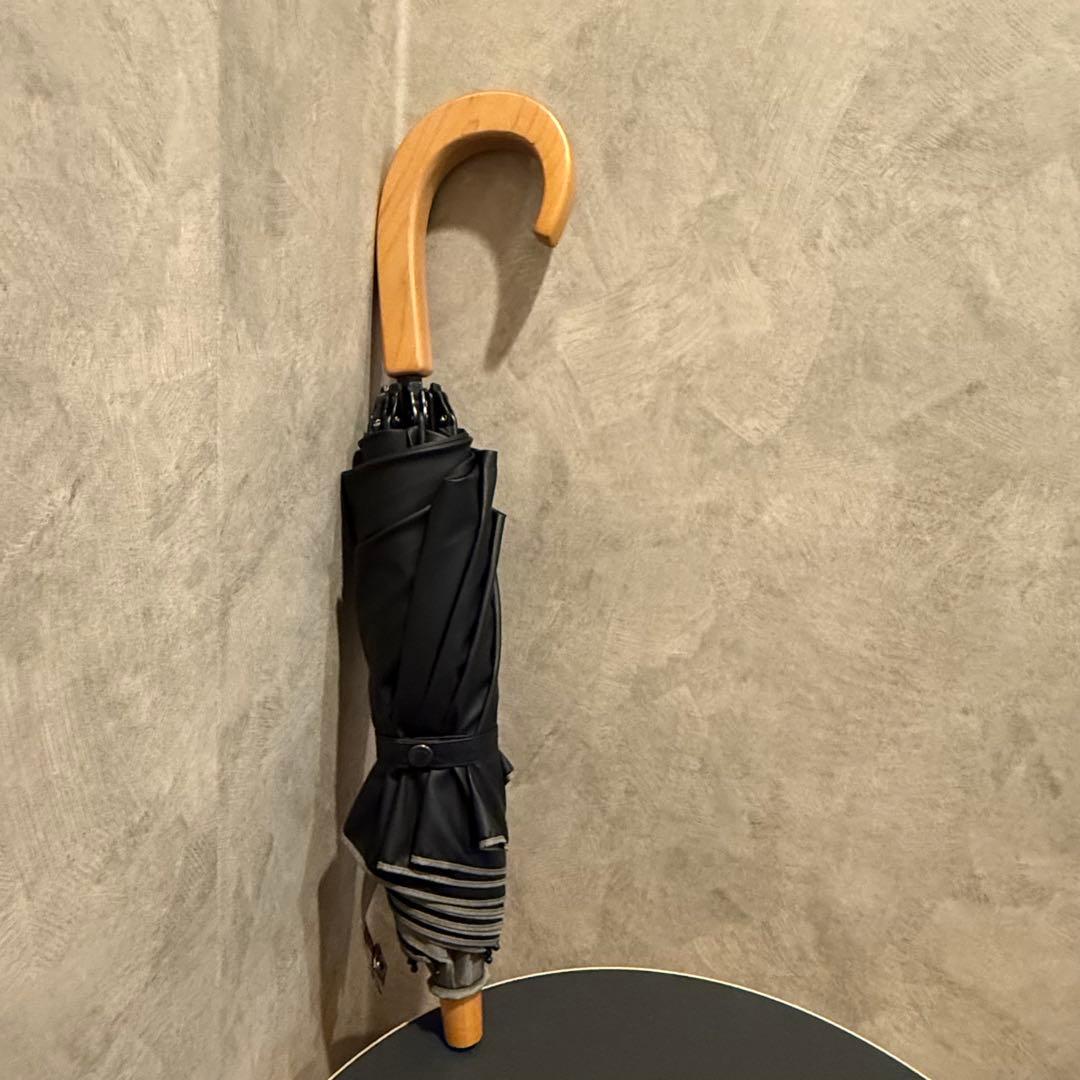 サンバリア　100 日傘　2段折　カーキ　折りたたみ　折り畳み　傘　日除け