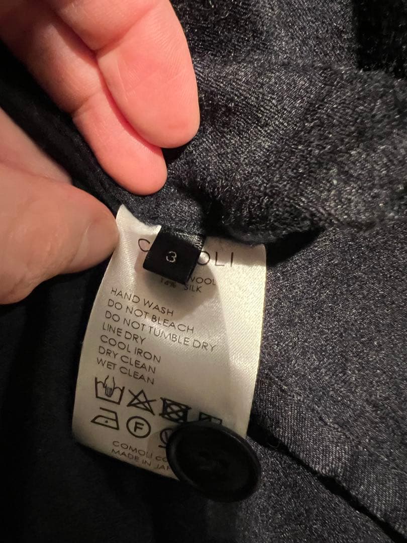 ★年始SALE★【美品】COMOLI 20AW ウールシルクセットアップ