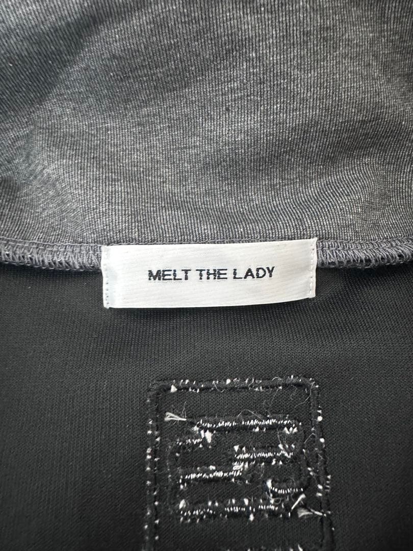 MELT THE LADY ジップアップジャケット グレー/ブラック