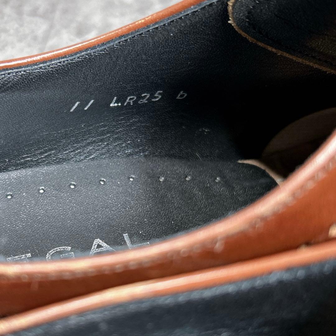 美品【REGAL】ビジネスシューズ/11LR/ストレートチップ/キャップトゥ/茶