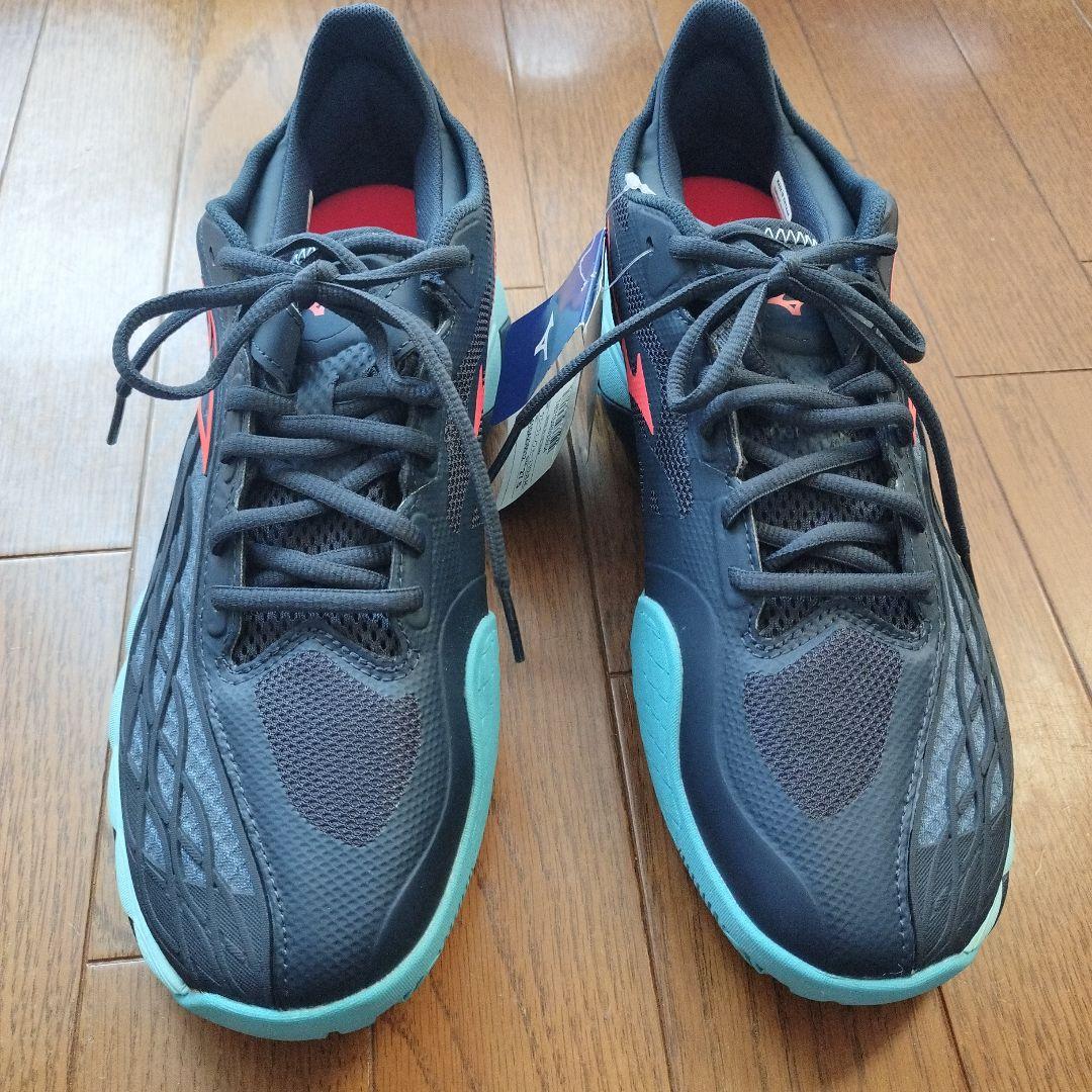 Mizuno Wave Rider ダークグレー テニスシューズ