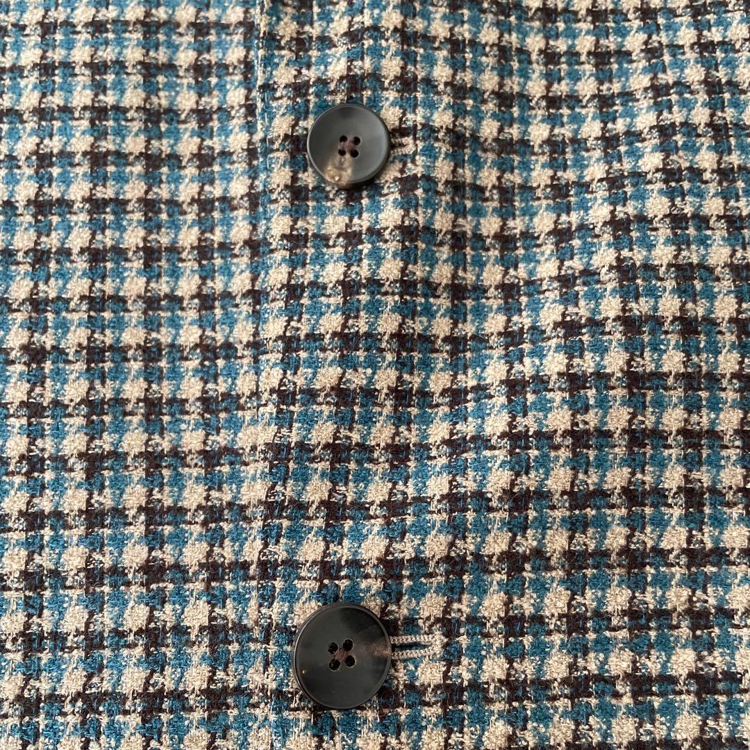 LARDINI シルク混 アンコン ブートニエール テーラードジャケット M