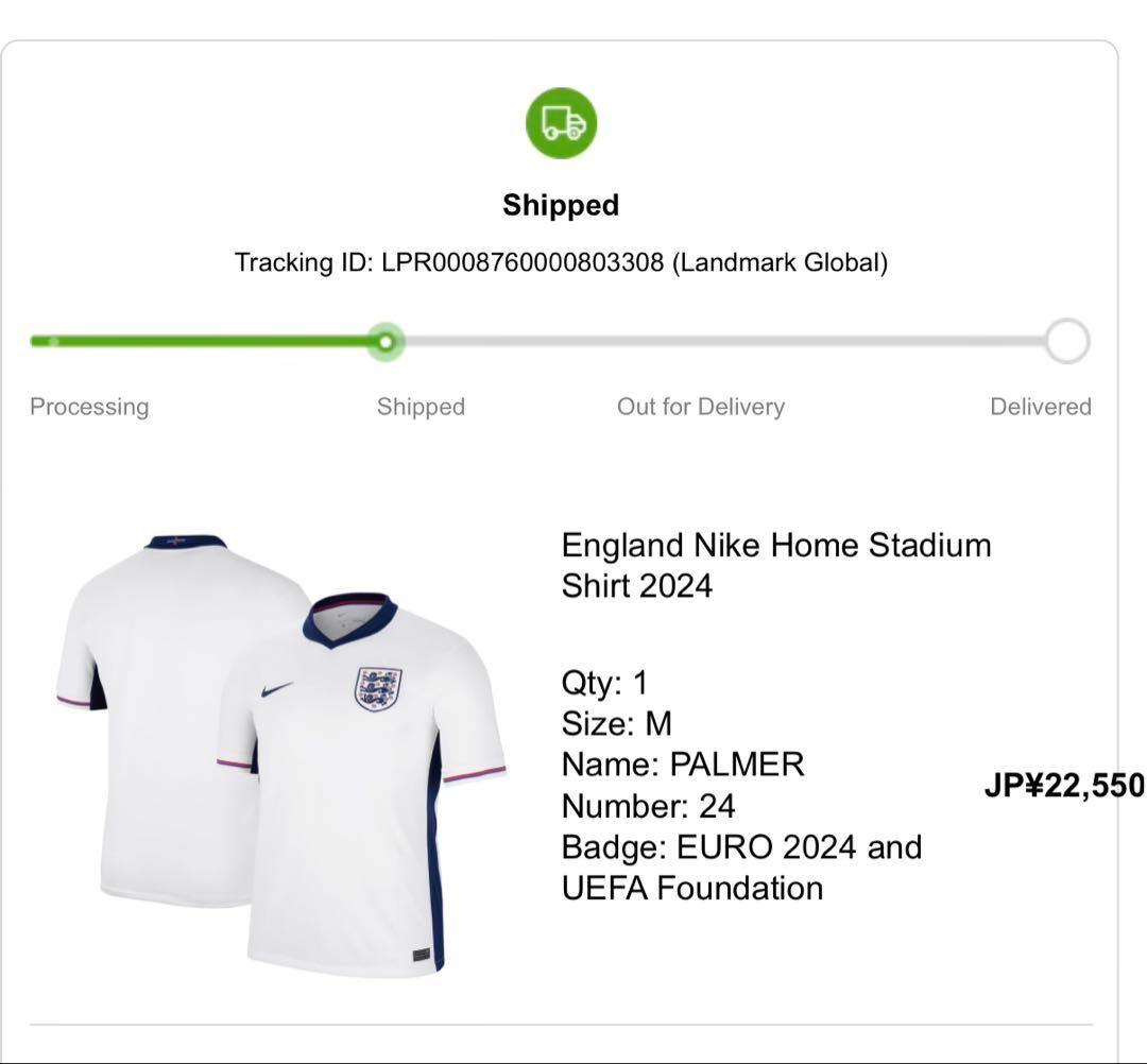 チェルシー イングランド代表 パーマー ユニフォーム EURO2024 正規品