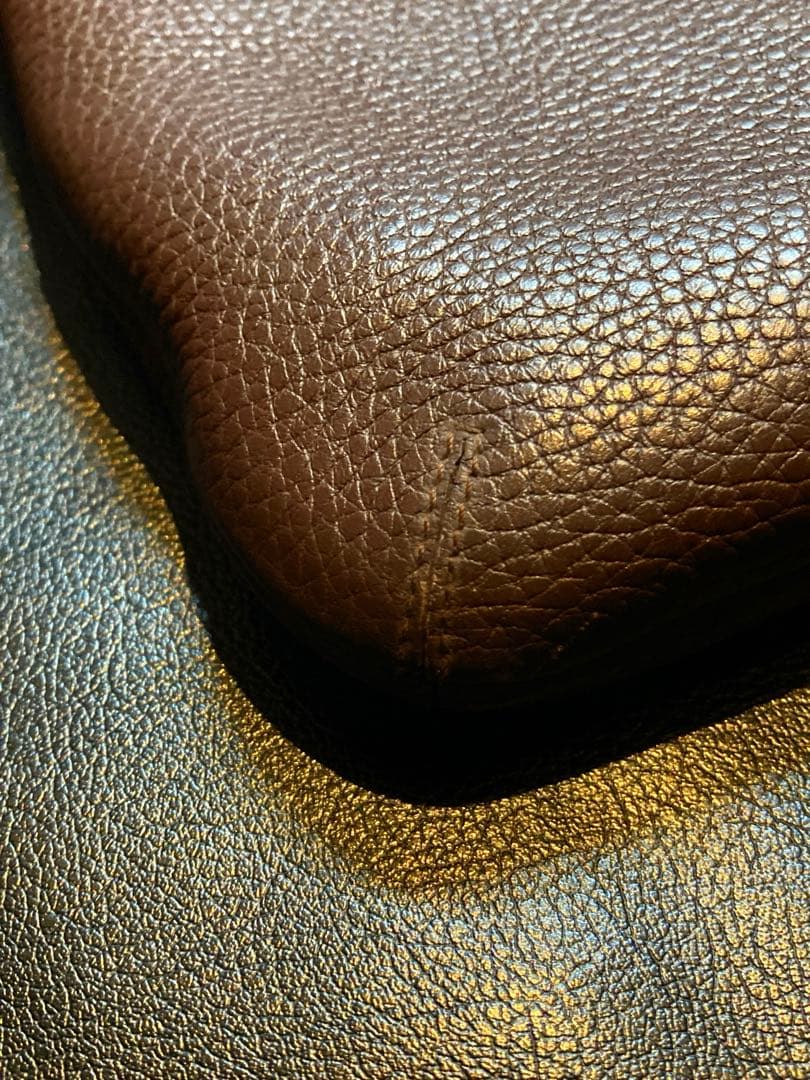 LOEWE ロエベ ブラウン レザーショルダーバッグ