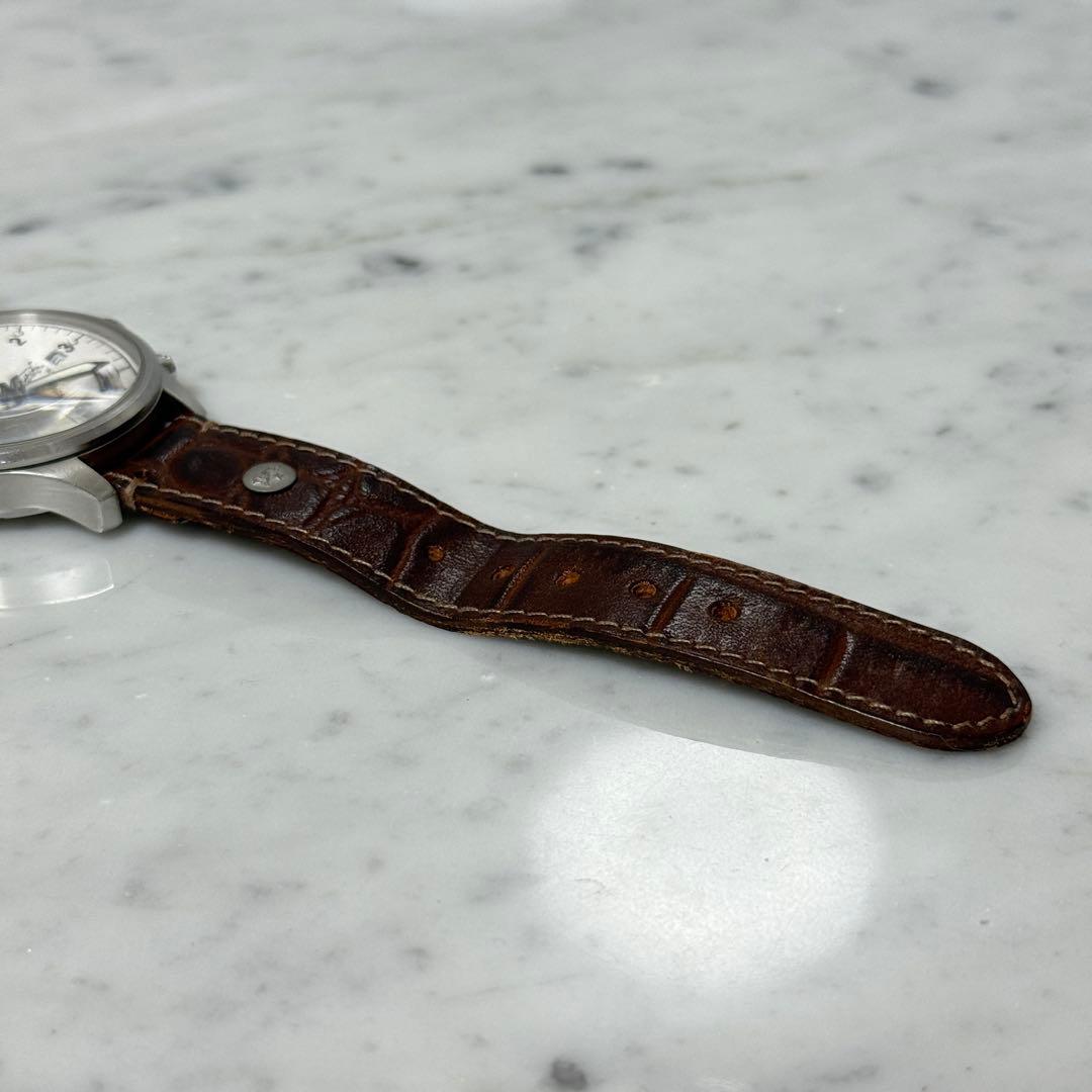 美品 IL BISONTE イルビゾンテ 腕時計 クロノグラフ アナログ レザー