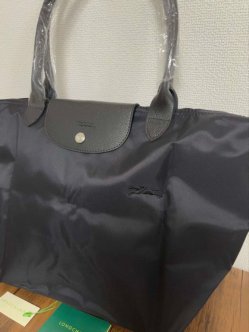 【新品】ロンシャン ル プリアージュ トートバッグ L ブラック 黒刺繍